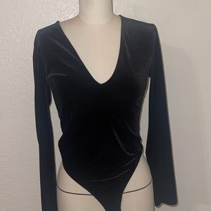 Black Velvet Bodysuit